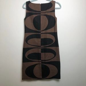 Michael Kors Linen Dress Geometric Sz 2